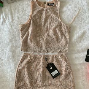 Misguided two piece outfit- size 6. Skirt new with tags, too worn once